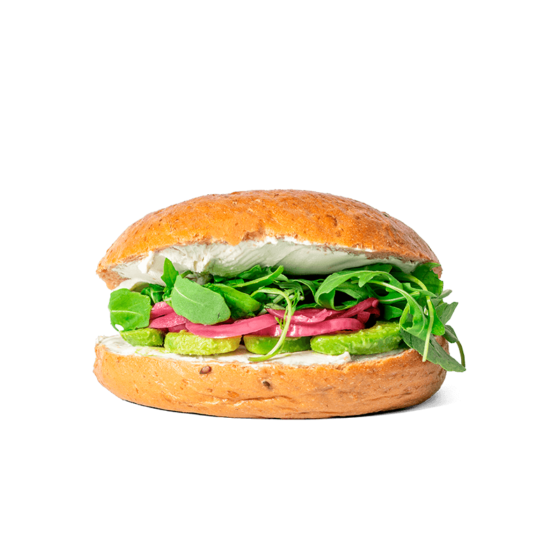 Mörk Avocado Bagel